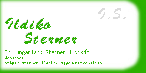 ildiko sterner business card